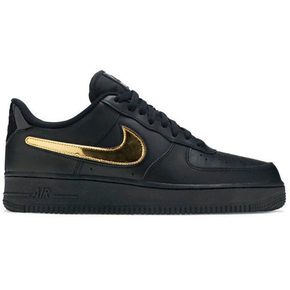 Air Force 1 Low 07 LV 8 Removable Swoosh Black Gold (2019)