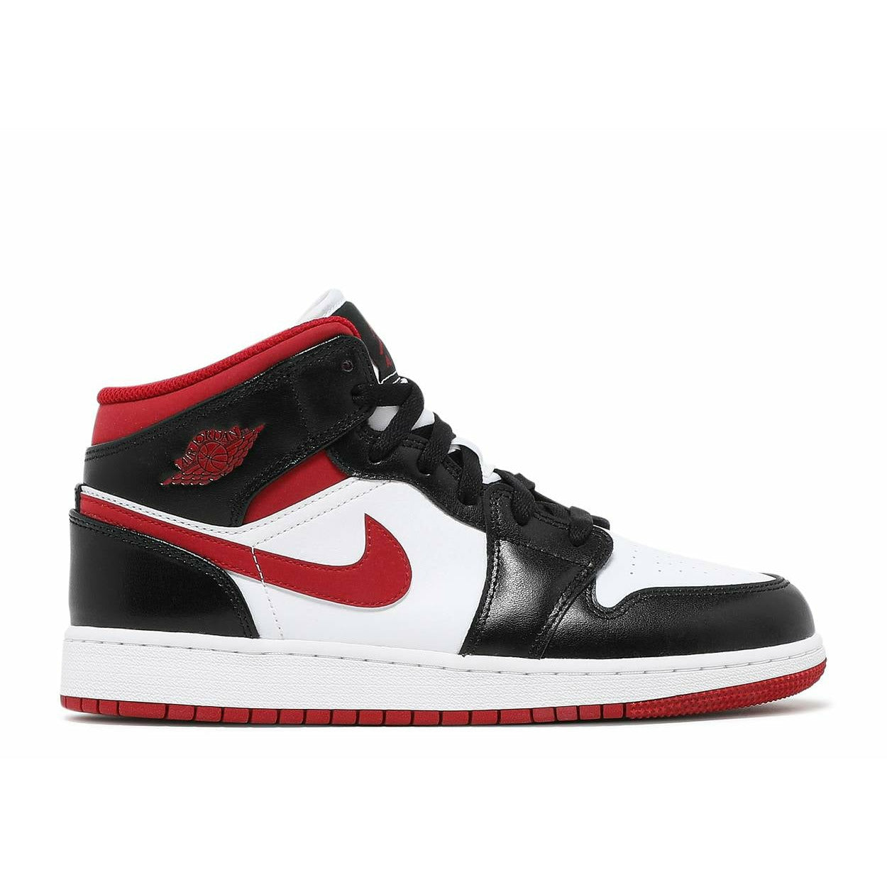 Air Jordan 1 Mid "Gym Red Black White" (GS/Juniors) (2021)
