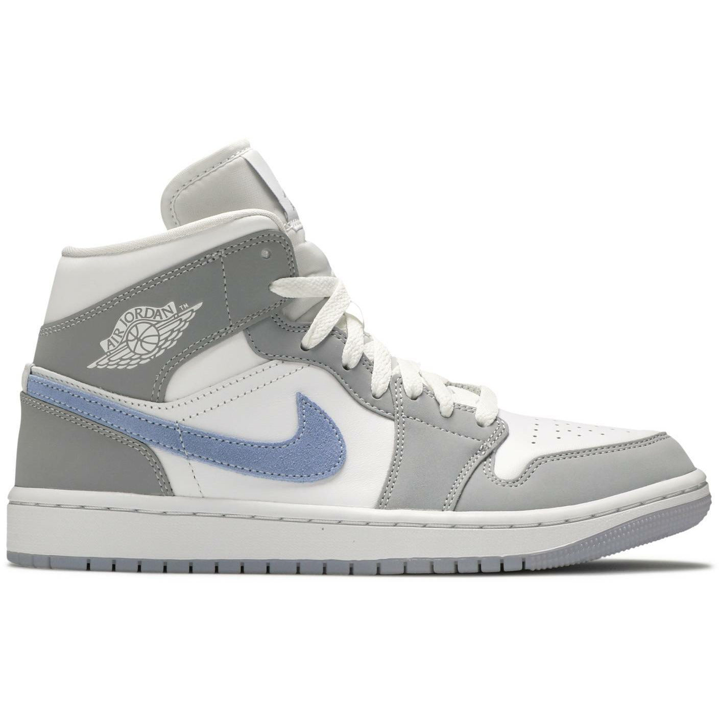 Wmns Air Jordan 1 Mid "Wolf Grey Aluminum" (2021)