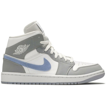 Wmns Air Jordan 1 Mid "Wolf Grey Aluminum" (2021)