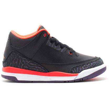 Air Jordan 3 Retro "Black Crimson" (PS/Kids)