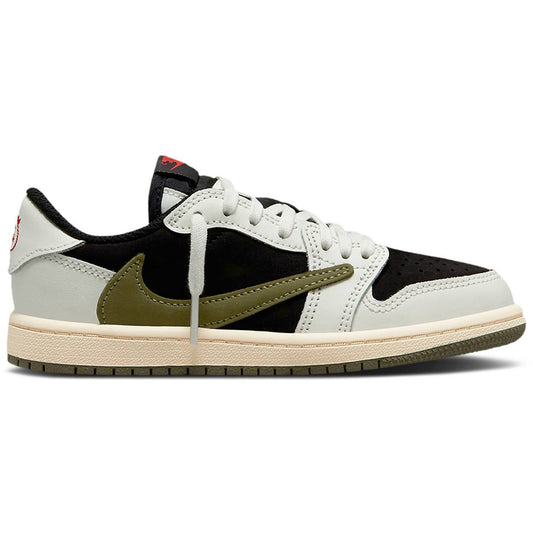 Travis Scott X Jordan 1 Retro Low OG SP 'Olive' (2023) (PS/Kids)