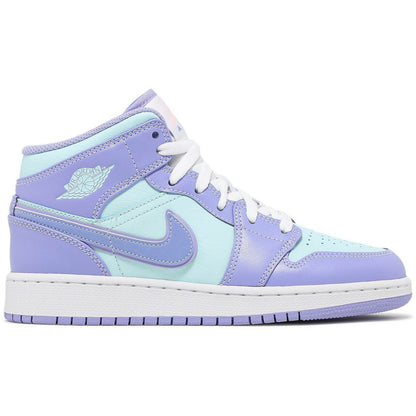 Air Jordan 1 Mid "Purple Aqua" (GS/Juniors) (2021)