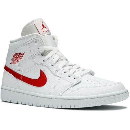 Wmns Air Jordan 1 Mid "White University Red" (2020)