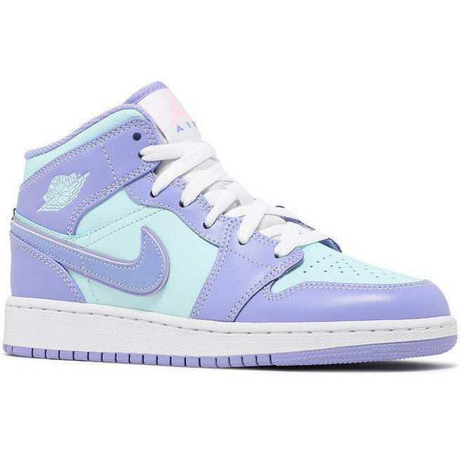 Air Jordan 1 Mid "Purple Aqua" (GS/Juniors) (2021)