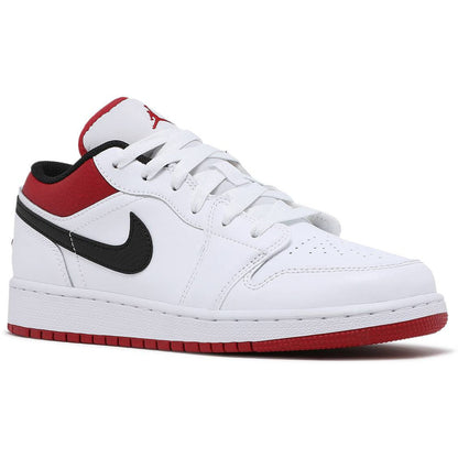 Air Jordan 1 Low "White Gym Red" (GS/Juniors) (2021)