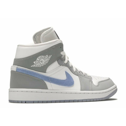 Wmns Air Jordan 1 Mid "Wolf Grey Aluminum" (2021)