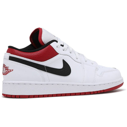 Air Jordan 1 Low "White Gym Red" (GS/Juniors) (2021)