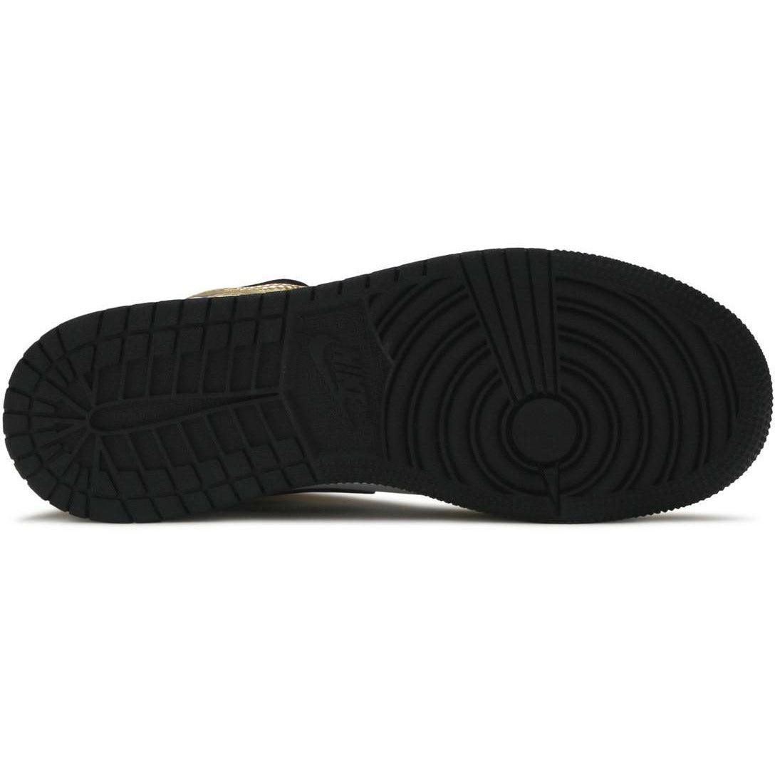 Air Jordan 1 Mid "Metallic Gold Black White" (GS/Juniors) (2020)