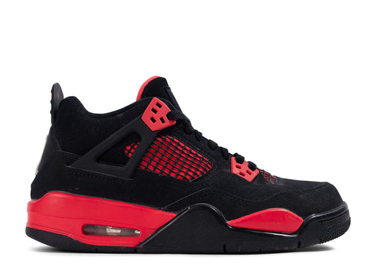 Pre-owned Air Jordan 4 Retro "Red Thunder" (GS/Juniors) (2022) UK6